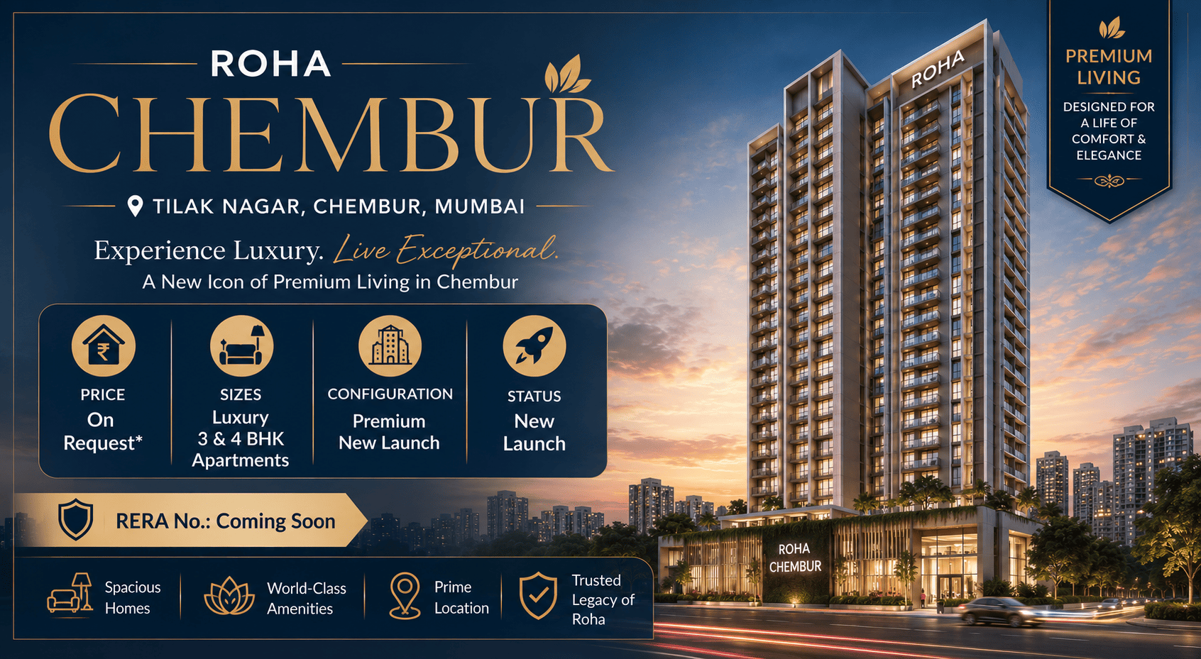 Roha Chembur - Luxury Apartments at Tilak Nagar, Chembur