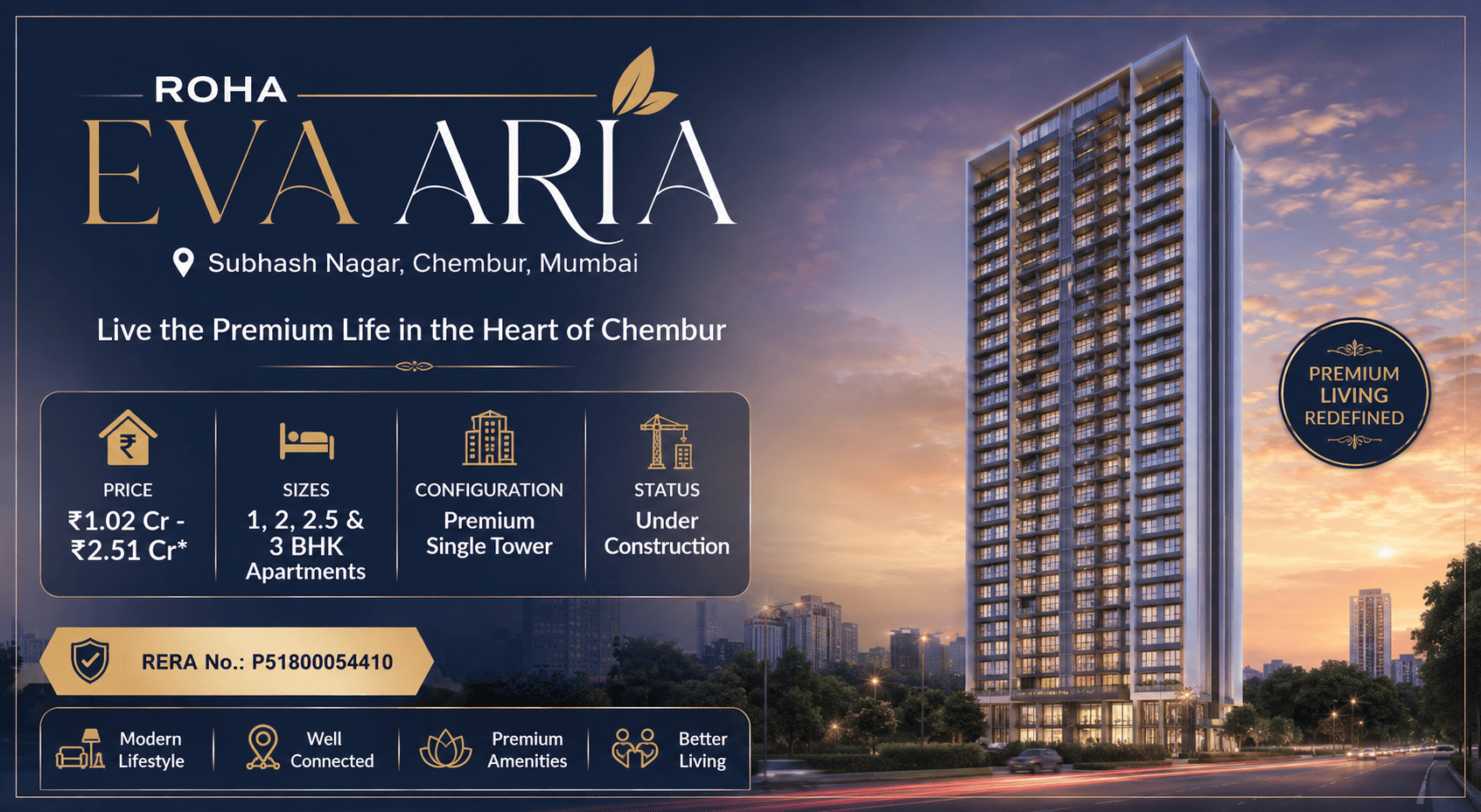 Roha Eva Aria - Premium Apartments at Chembur, Mumbai