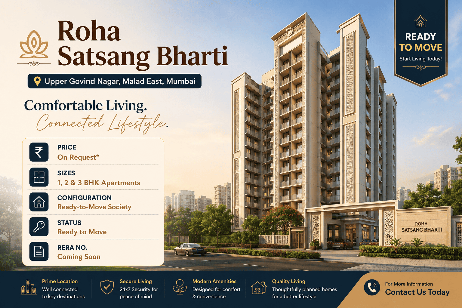Roha Satsang Bharti - Ready-to-Move Apartments at Malad East